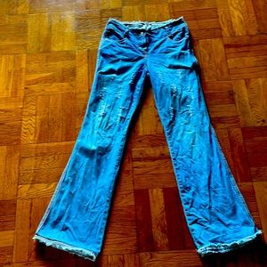 Vintage 90‘s flared jeans ESCADA EU36 like 26/27 low waist Cowgirl wide